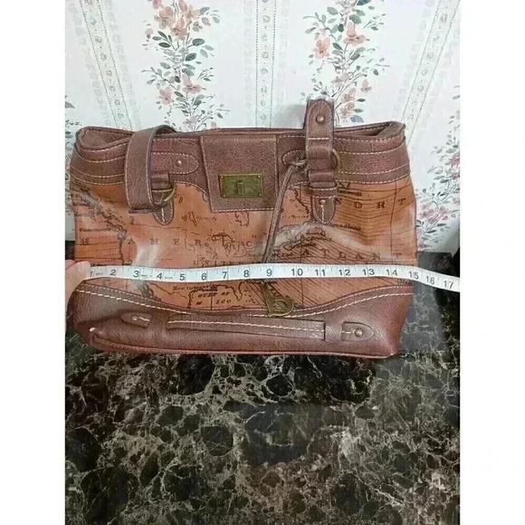 B.O.C Born Concepts World Map Faux Leather Purse Over The Shoulder Handbag - Picture 12 of 12